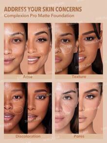 SHEGLAM - Complexion Pro Long Lasting Breathable Matte Foundation-Butterscotch Matte Sweat-proof Foundation Oil Control Full Coverage Pore-less Concealer Waterproof Flawless - My Store