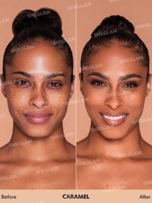 SHEGLAM - Complexion Pro Long Lasting Breathable Matte Foundation-Caramel Matte Sweat-proof Foundation Oil Control Full Coverage Pore-less Concealer Waterproof Flawless - My Store