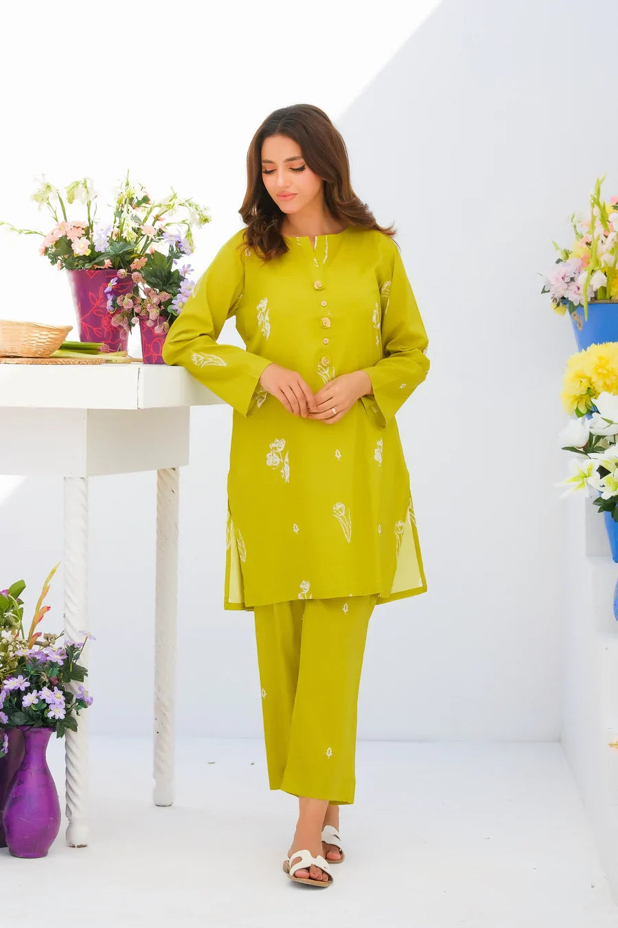 Dhaga Stitched 2 Piece Lawn Collection'2025-Matching separate 0016