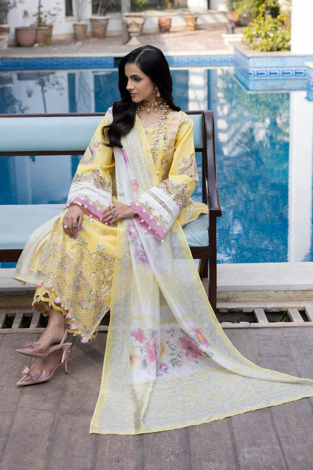 Dil Kash By Gulmina Unstitched 3 Piece Summer Lawn Suit-MAYA