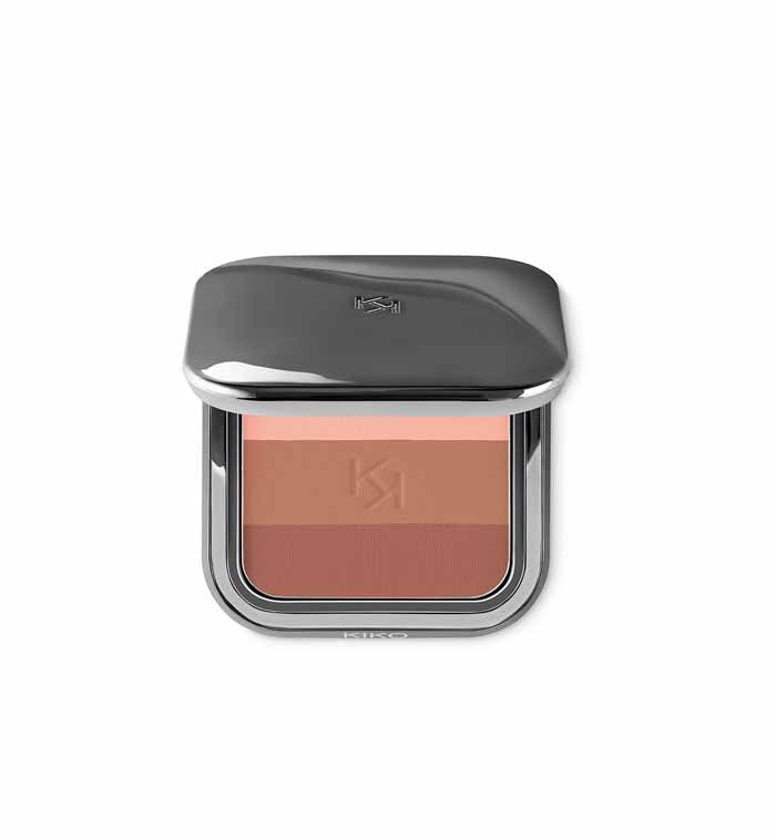 Kiko Milano- Shade Fusion Trio Blush Tricolor Blush With Adjustable Effect- 02 Sand