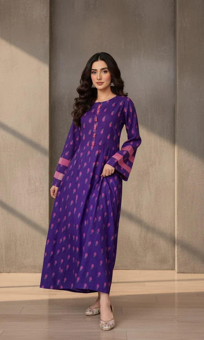 Urban Cut 2 Piece Cotton Printed Dress