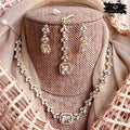Made For Her-Elanza Zircon Necklace Set - KB1011