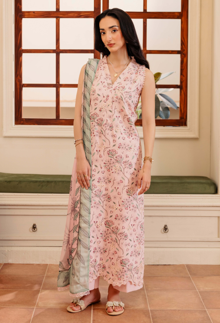 Miral By Humdum Unstitched 3 Piece Digital Printed Viscose Winter Suit-D07