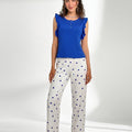 Cotton PJ Set - Heart Ease - Blue