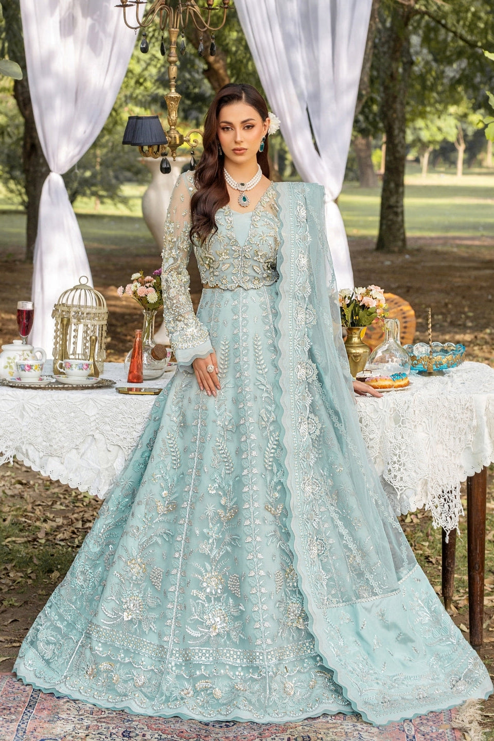 Amelie By Nine Needles Unstitched 3 Piece Luxury Formals Suit-LD 04