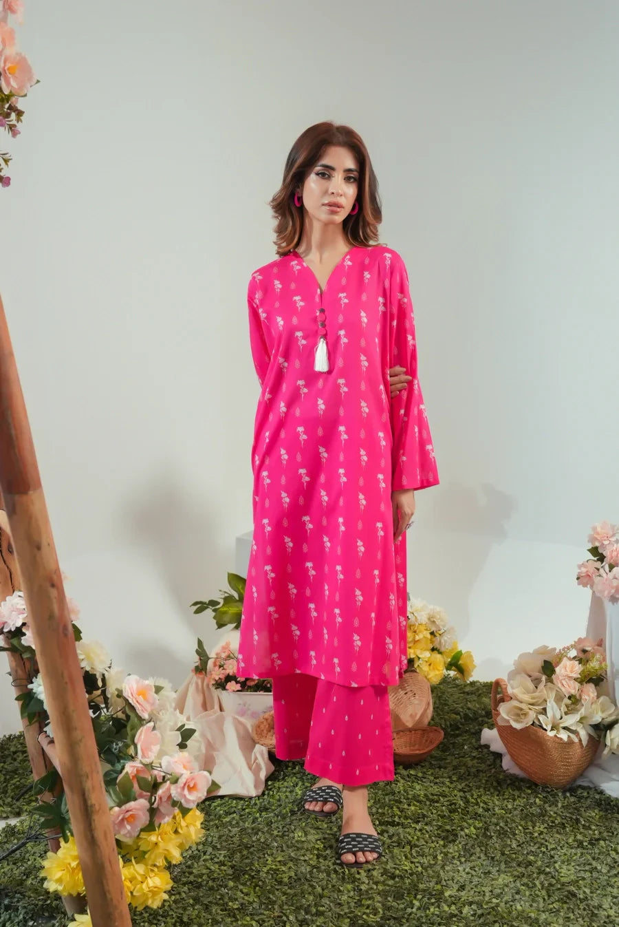 Dhaga Stitched 2 Piece Lawn Collection'2025-Matching separate 0047