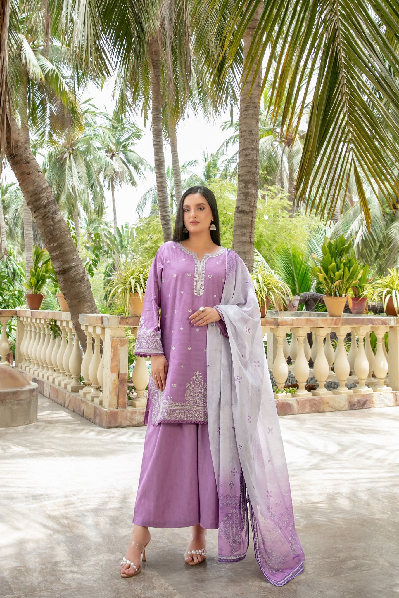 Hinza By Tawakkal Stitched 3 Piece Emb Jacquard Lawn Suit-D-1844