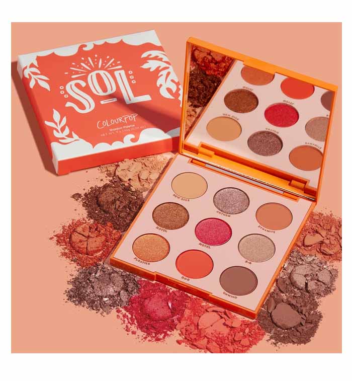 Colourpop- Sol Shadow Palette, 9 x 1.10g