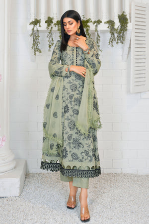 Threads & Weaves Unstitched 3 Pc Embroidered Lawn Suit-02