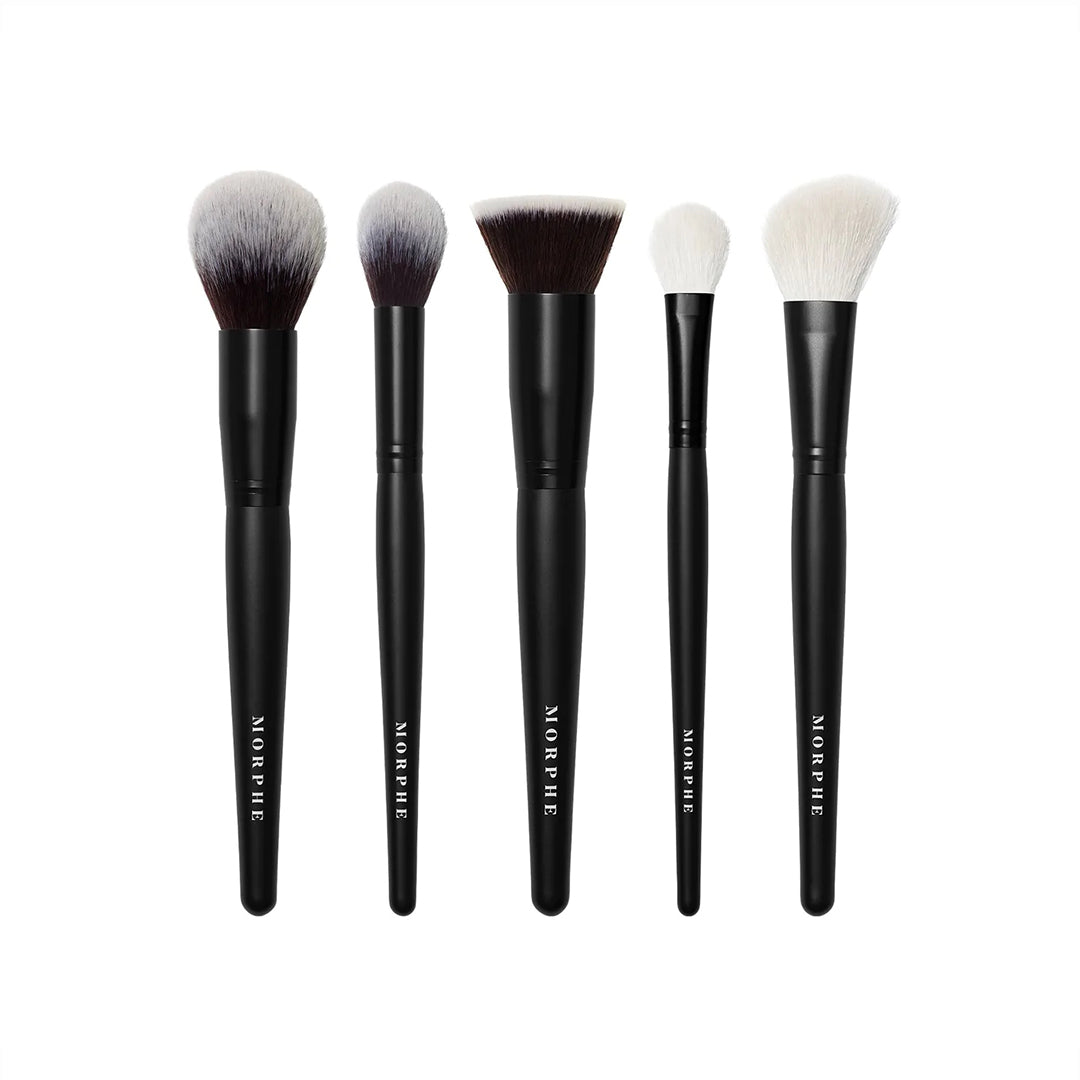 Morphe Face The Beat 5 Pice Brush Set+Bag