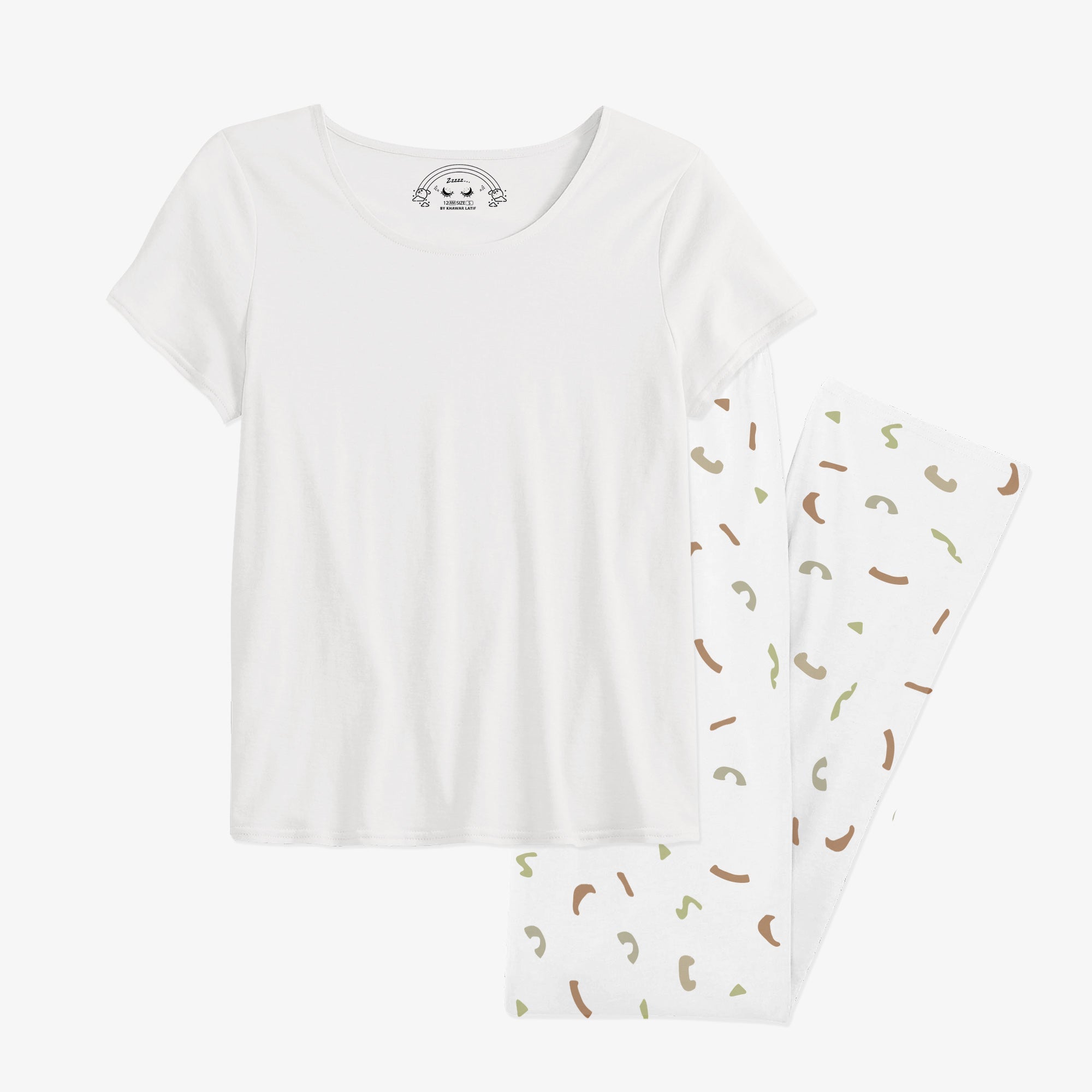 12 AM By Khawar Latif Jelly Time Trouser with Matching Tshirts