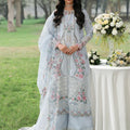 Tales Of Petals By Sardinia Unstitched 3 Piece Luxury Summer Suit-MORNING SKY