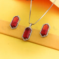 Zeesy Jade Pendant Set