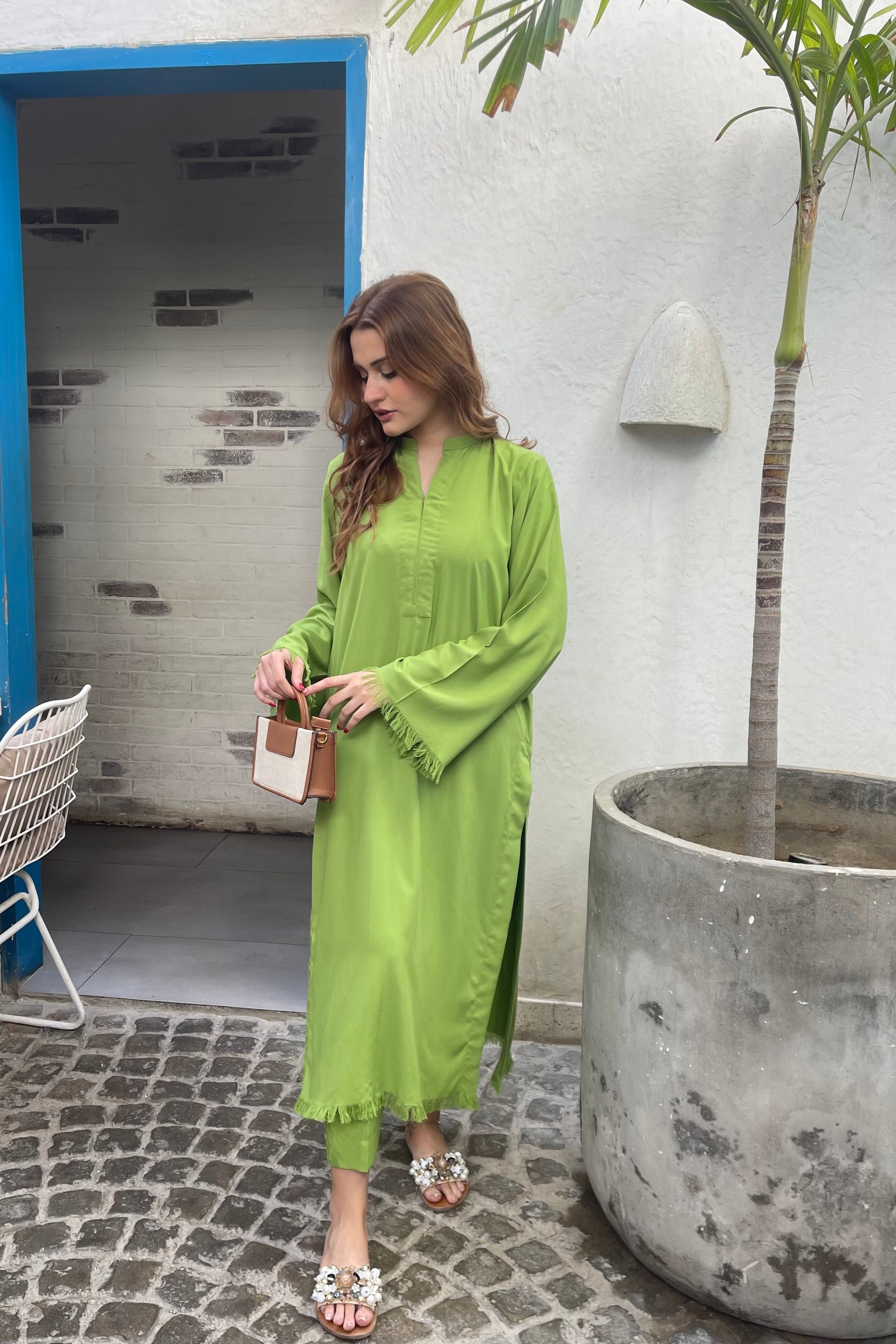 Zaman By MNM Stitched 2 Piece Winter Pret Collection'2024-Kiwi fringes