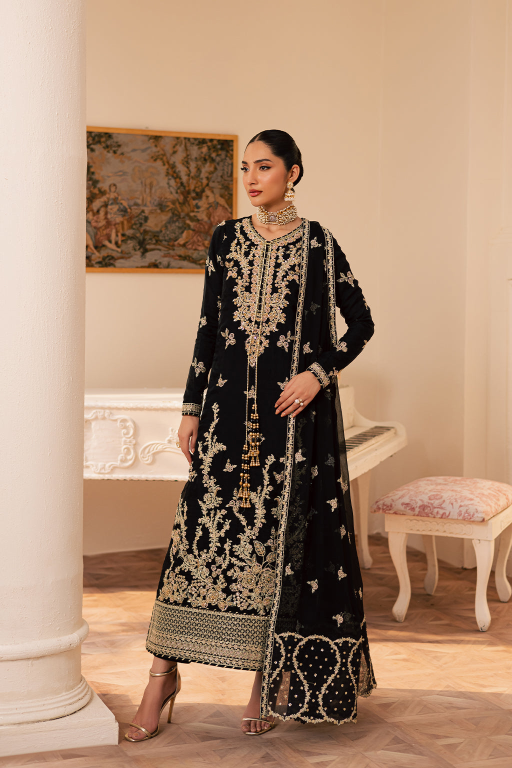 Suave By Emaan Adeel Unstitched 3 Piece Luxury Formals Suit-Svara