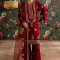 Rangrez By Emaan Adeel Stitched 3 Piece Luxury Winter Suit-Mahi