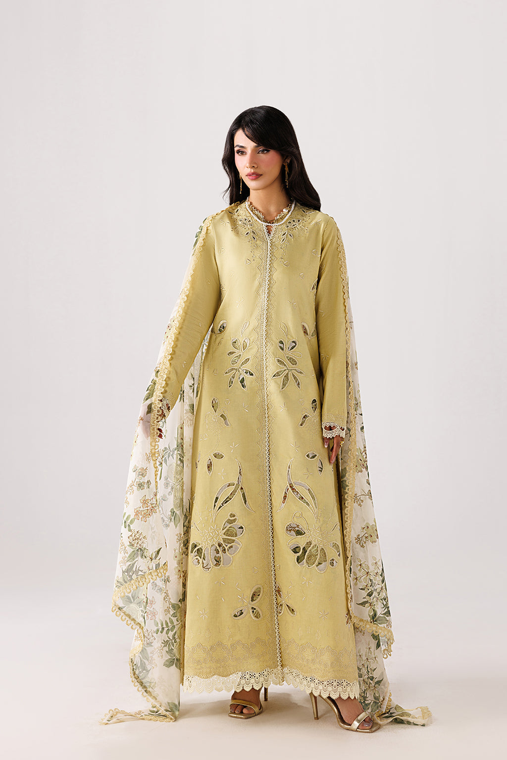 Beyond Basics By Emaan Adeel Stitched 3 Piece Eid Lawn Pret Suit-MODISH