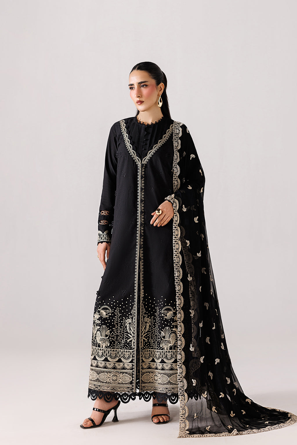 Beyond Basics By Emaan Adeel Stitched 3 Piece Eid Lawn Pret Suit-ELEVE