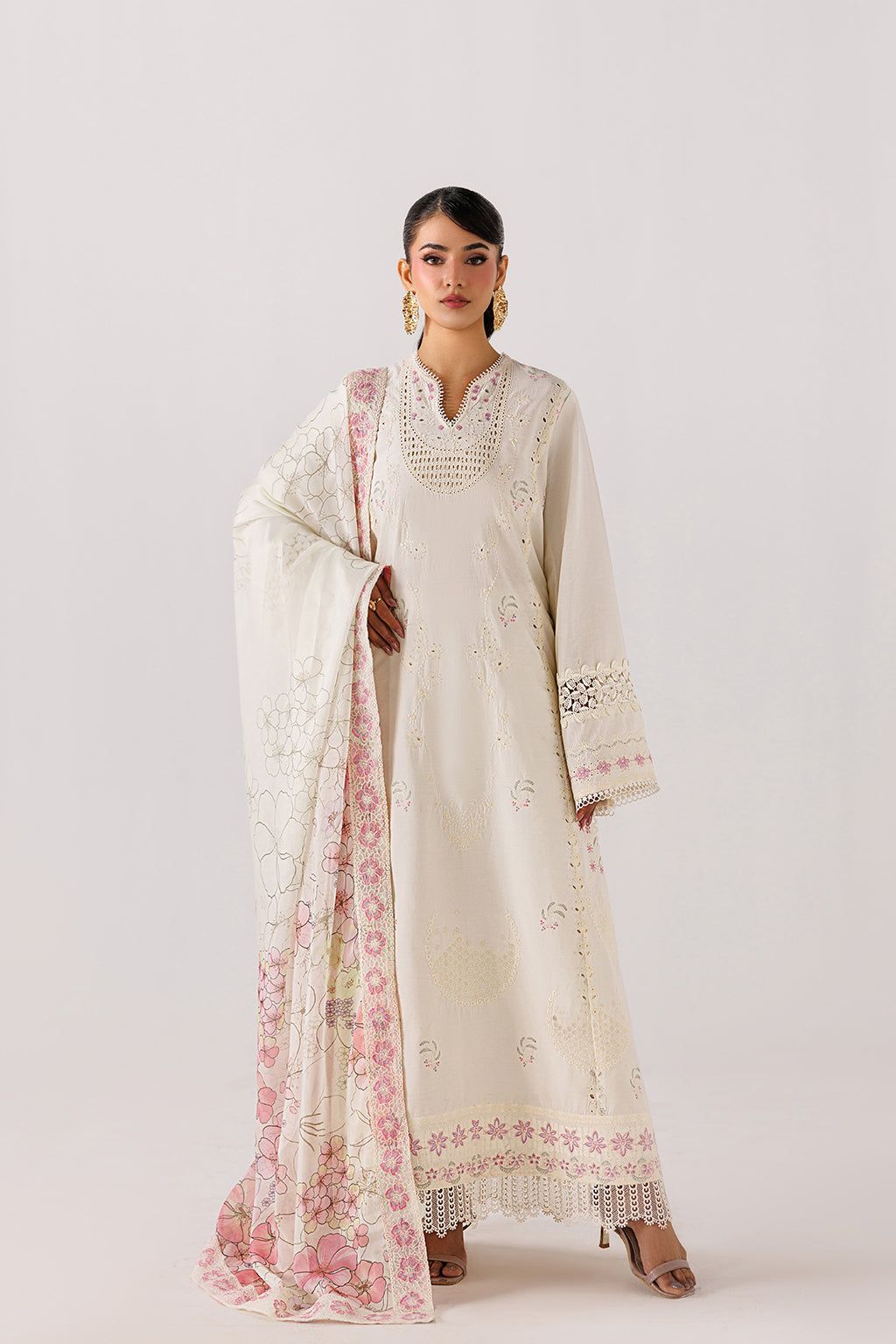 Beyond Basics By Emaan Adeel Stitched 3 Piece Eid Lawn Pret Suit-MINIMALISM