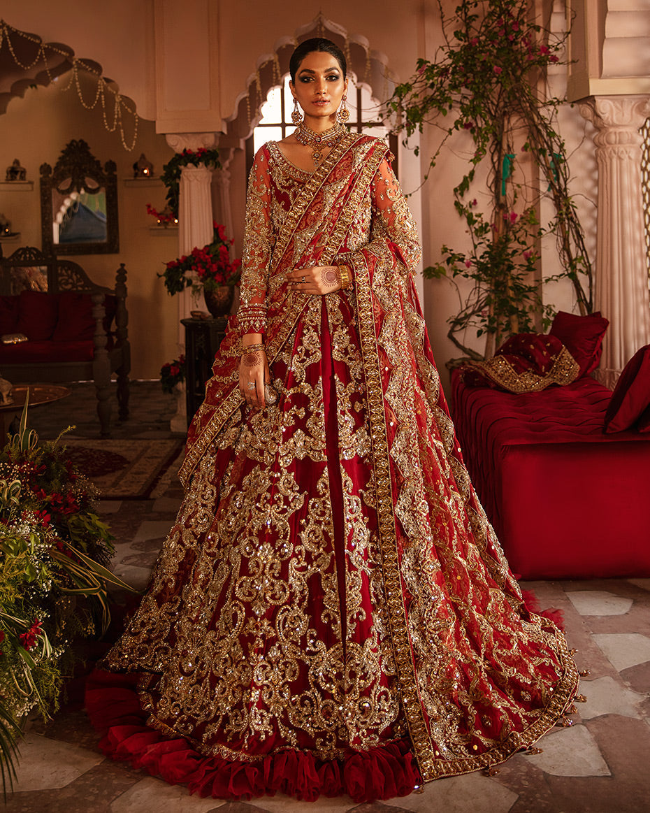 Mehernaaz By Gulaal Unstitched 3 Piece Bridal Couture Collection'2021-Gulrukh B-15
