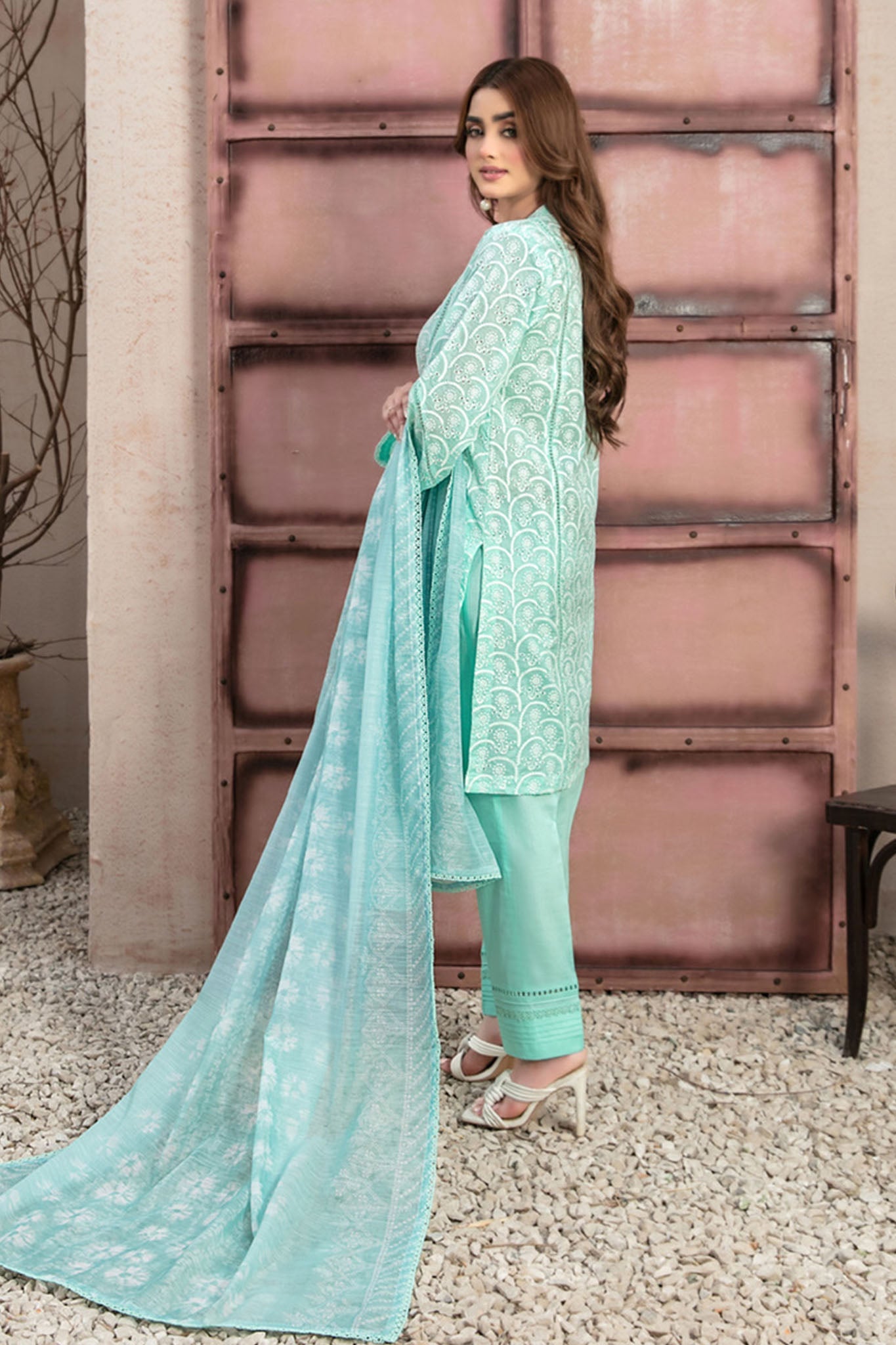 RIfna By Tawakkal Stitched 3 Piece Emb Lawn Collection-D-2913