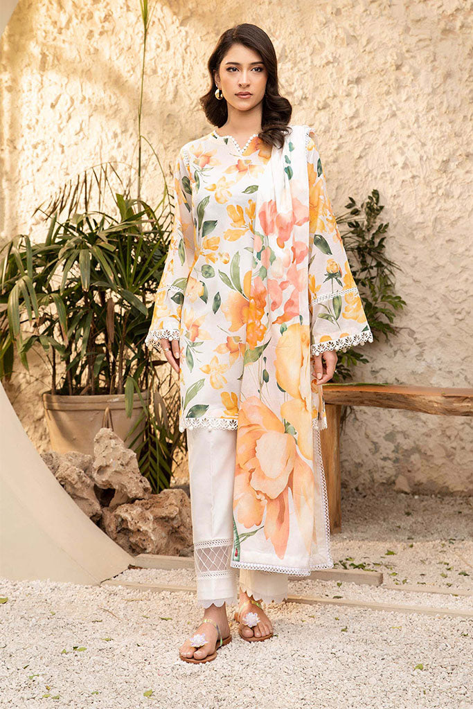 Elaheh By Mbasics Maria B Unstitched 3 Piece Printed Lawn Vol-01 Collection-MB-08