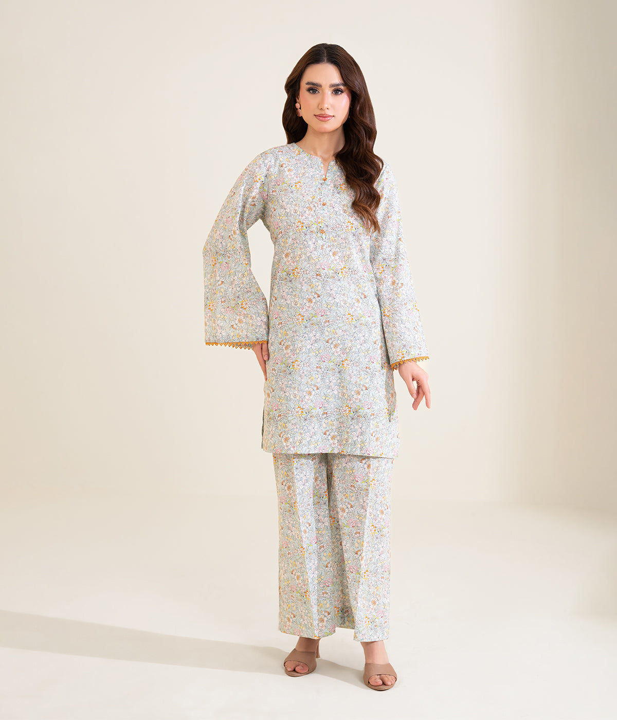 Har Din By Sinopia Stitched 2 Piece Printed Summer Lawn Suit-SS26-036-Sea Green