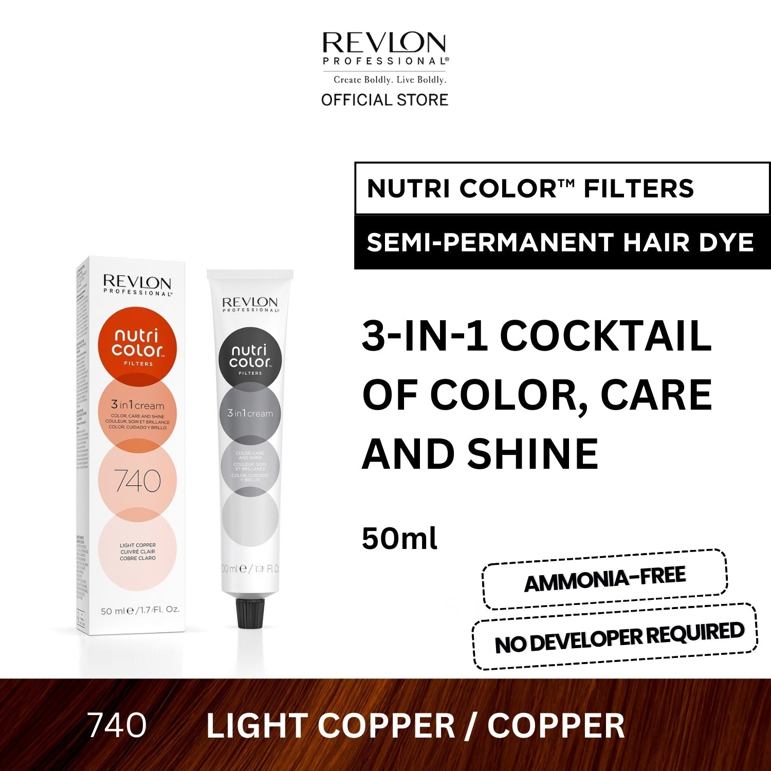 Revlon - Nutri Color™ Filters 3-In-1 Hair Color -  50ml