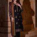 Aayra Stitched Winter Collection'2025-AY1143 - Smoky Black 3Pc