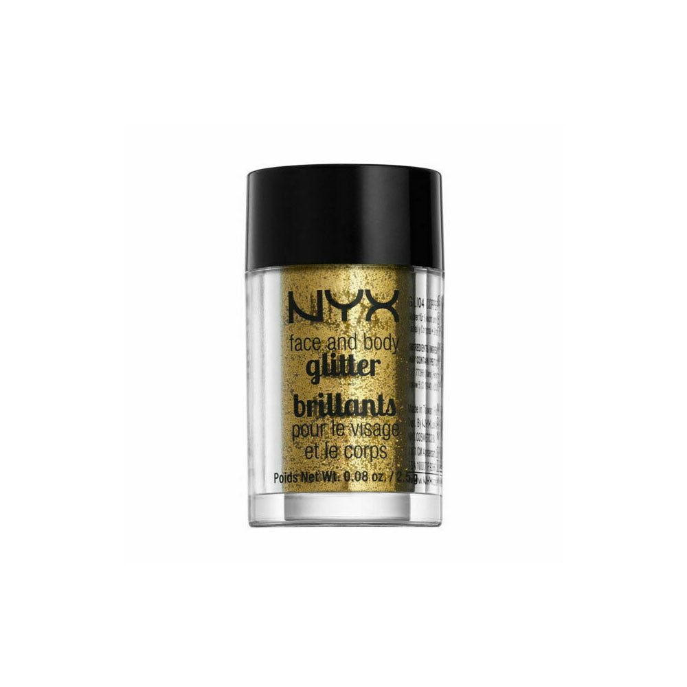 NYX Professional Makeup- Professional Makeup Face and Body Glitter Gli05 Gold