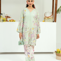 Raha By Amal Stitched Co Ords Cambric Vol-01 Collection'2025-Lime