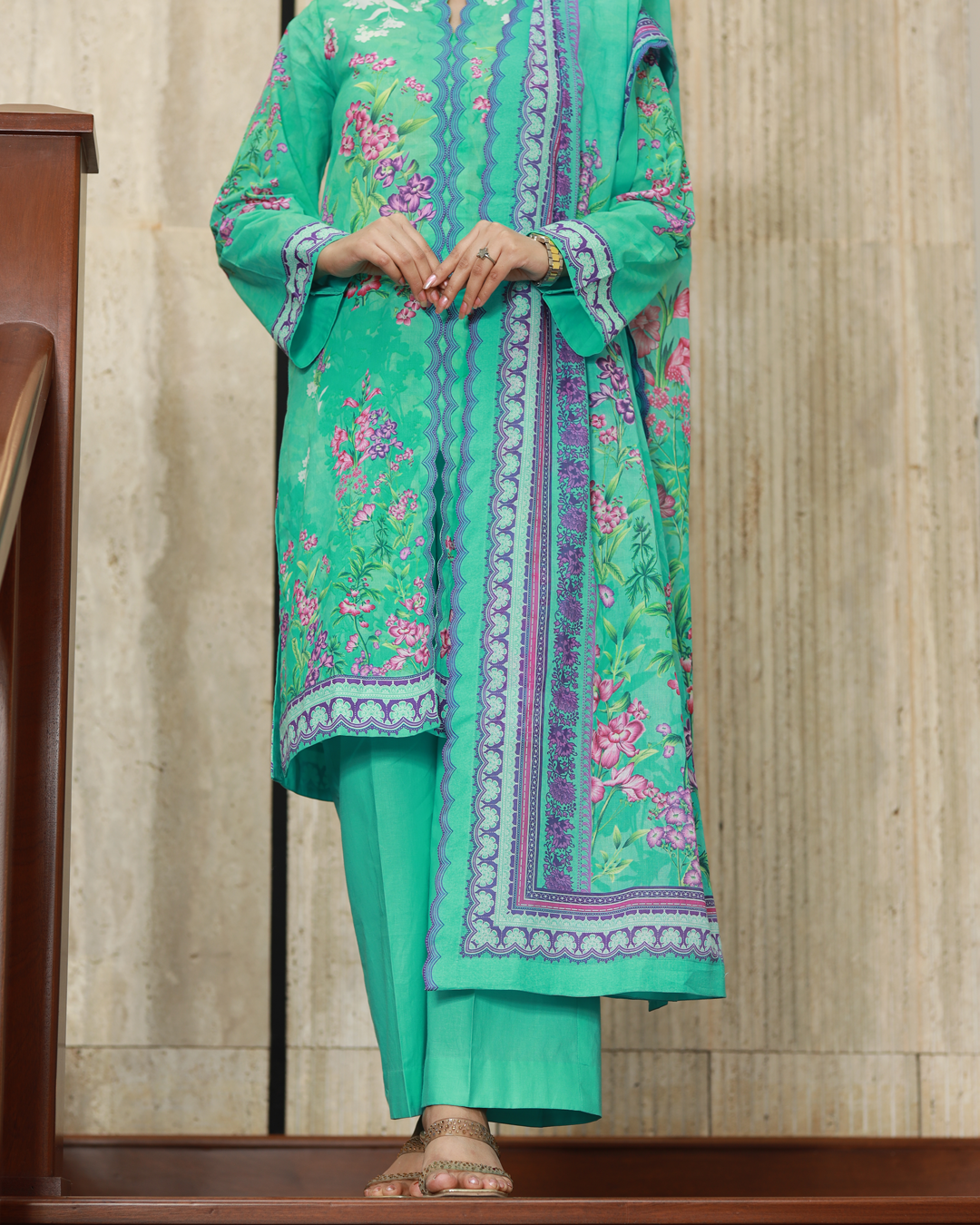 Chameli Studio-Petal And Sunshine Lawn Digital Print 3 Piece Unstitched Suit-WRTS-0007