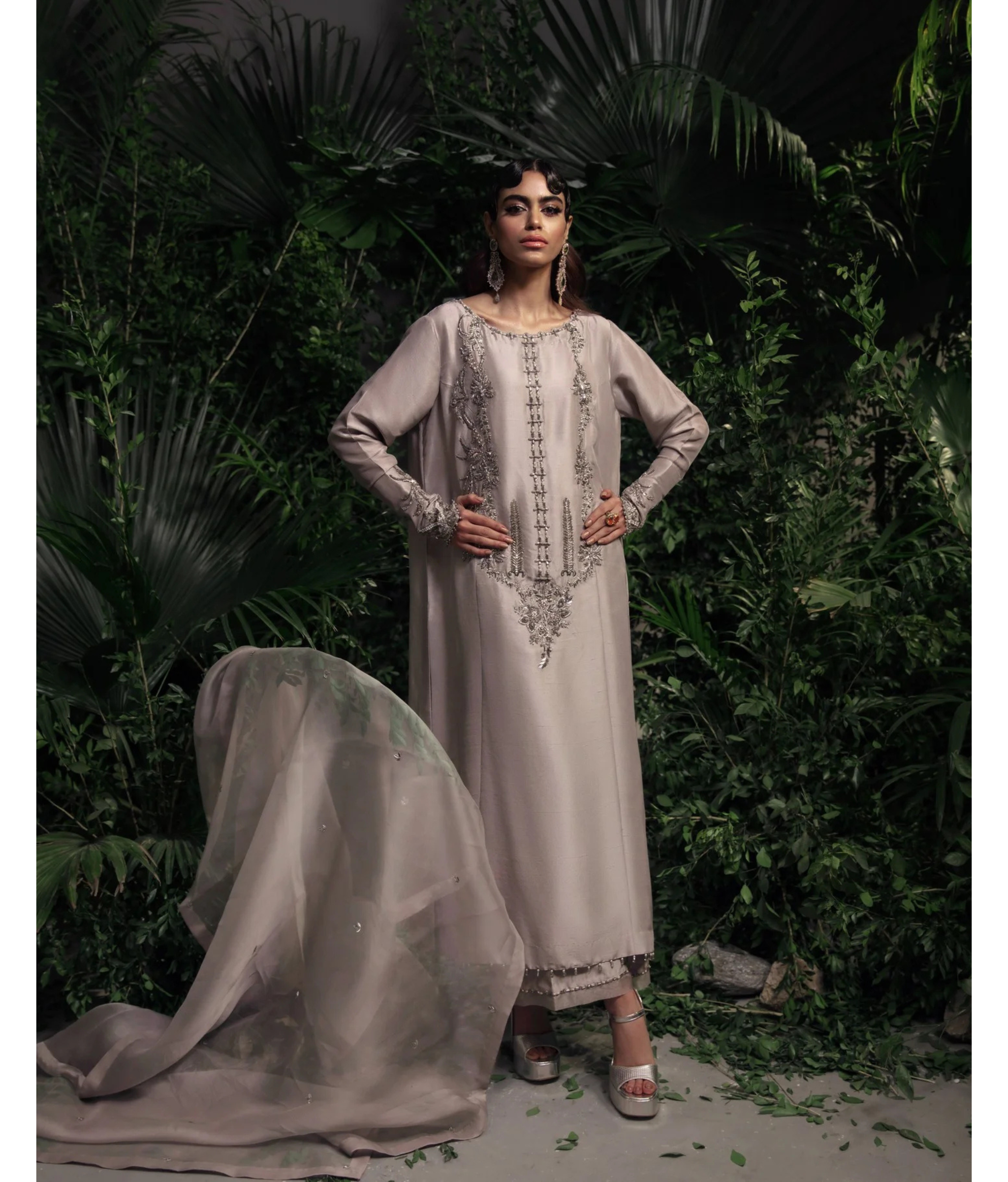 Luna By Mariam Malik Stitched 2 Piece Luxe Silk Pret Collection'2025-LUNA- Luxury Pret'24  - 6
