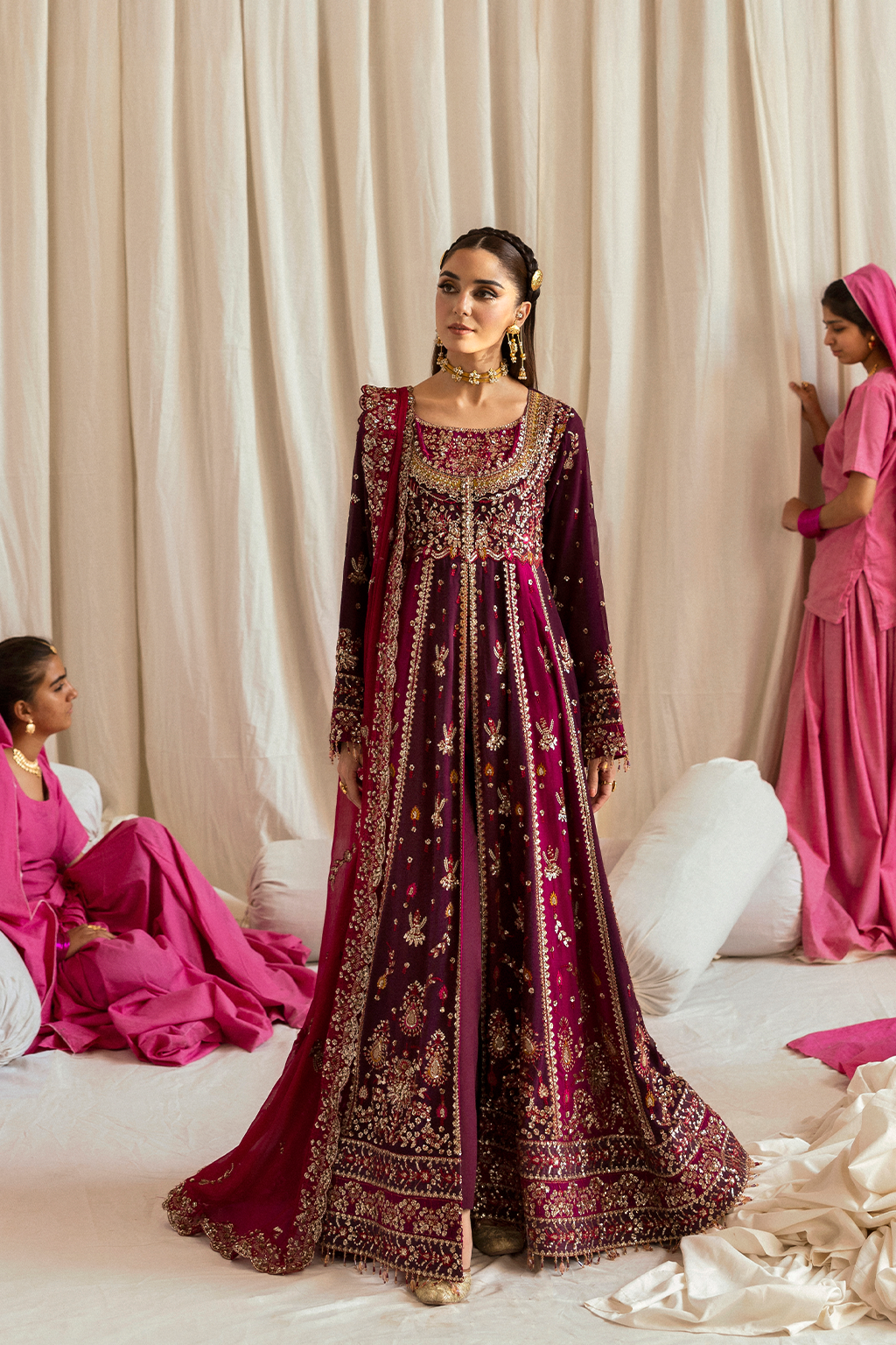 The Empress Wedding By Emaan Adeel Unstitched 3 Piece Formals Suit-Avoria