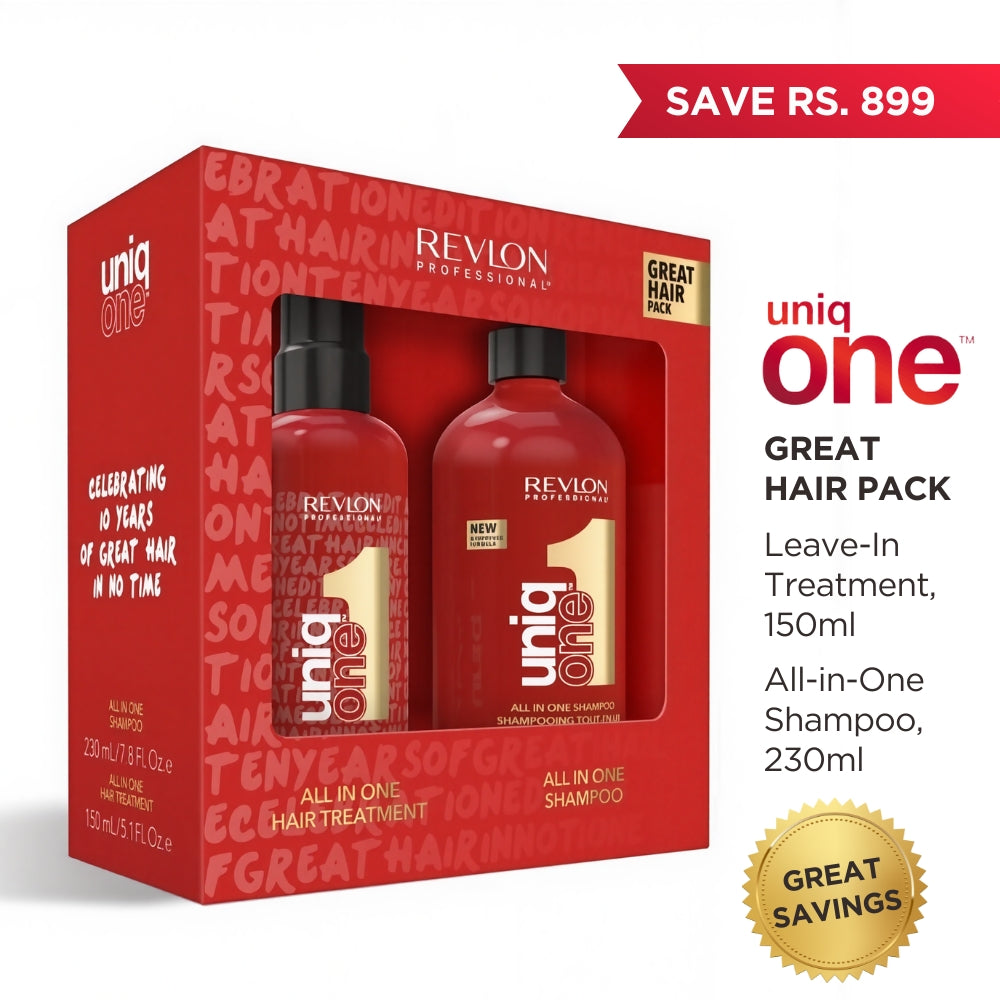 Revlon - UniqONE™ DUO-PACK All-in-One Leave-In Hair Treatment Classic Fragrance 150ml + Shampoo 230ml