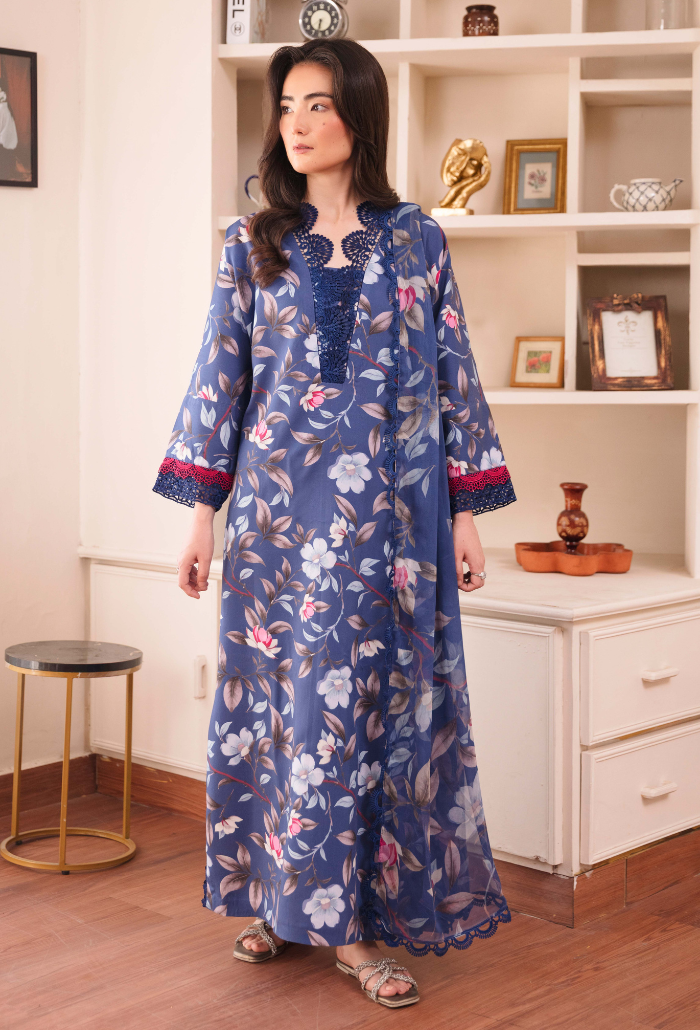 Coco By Humdum Unstitched 3 Piece Viscose Suit-D09