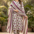 Dr Haris Unstitched 3 Piece Printed  Lawn Vol-03 Suit-DRP-021