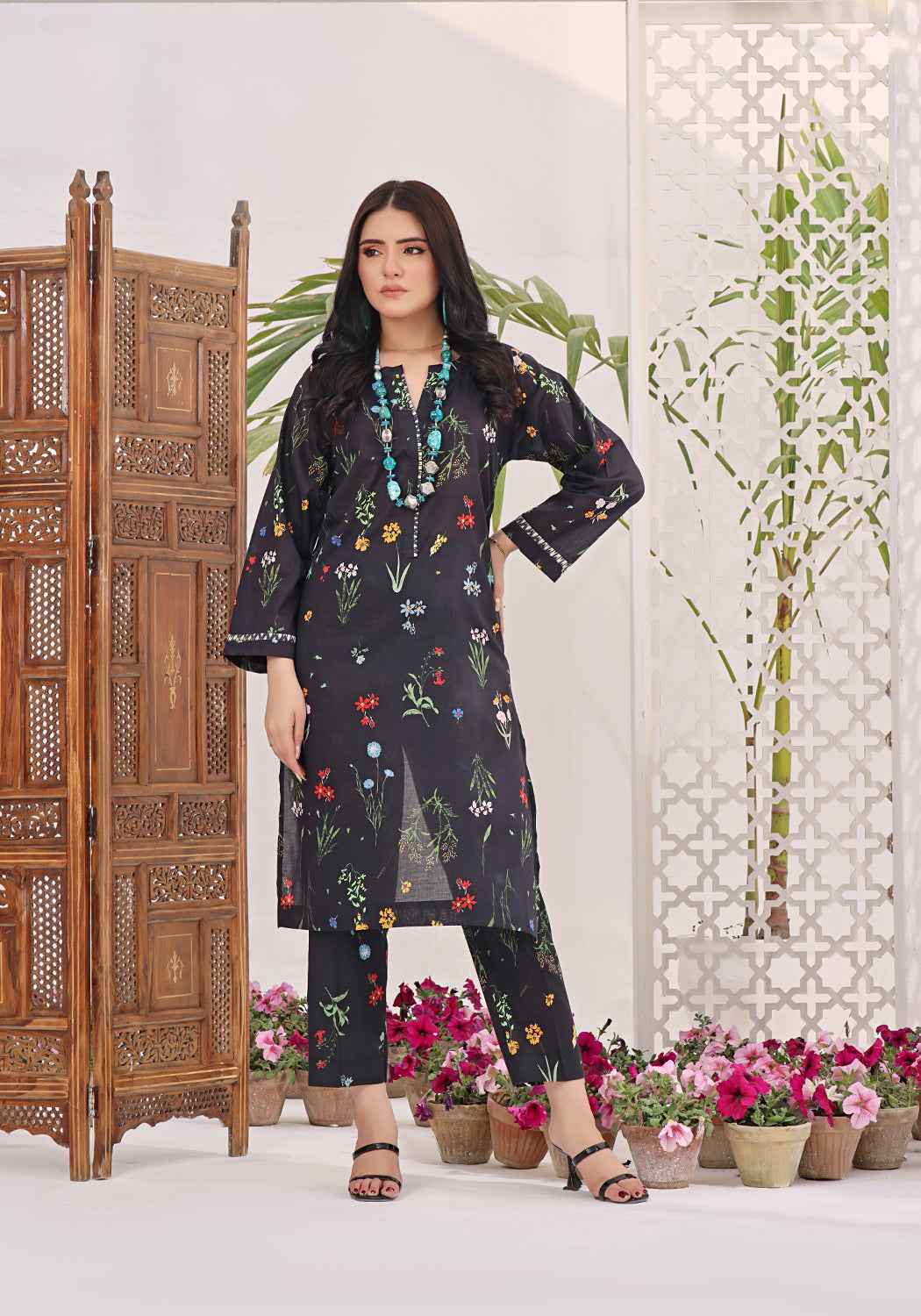 Zarasi.Pk Stitched 2 Piece Printed Lawn Collection'2025-Midnight