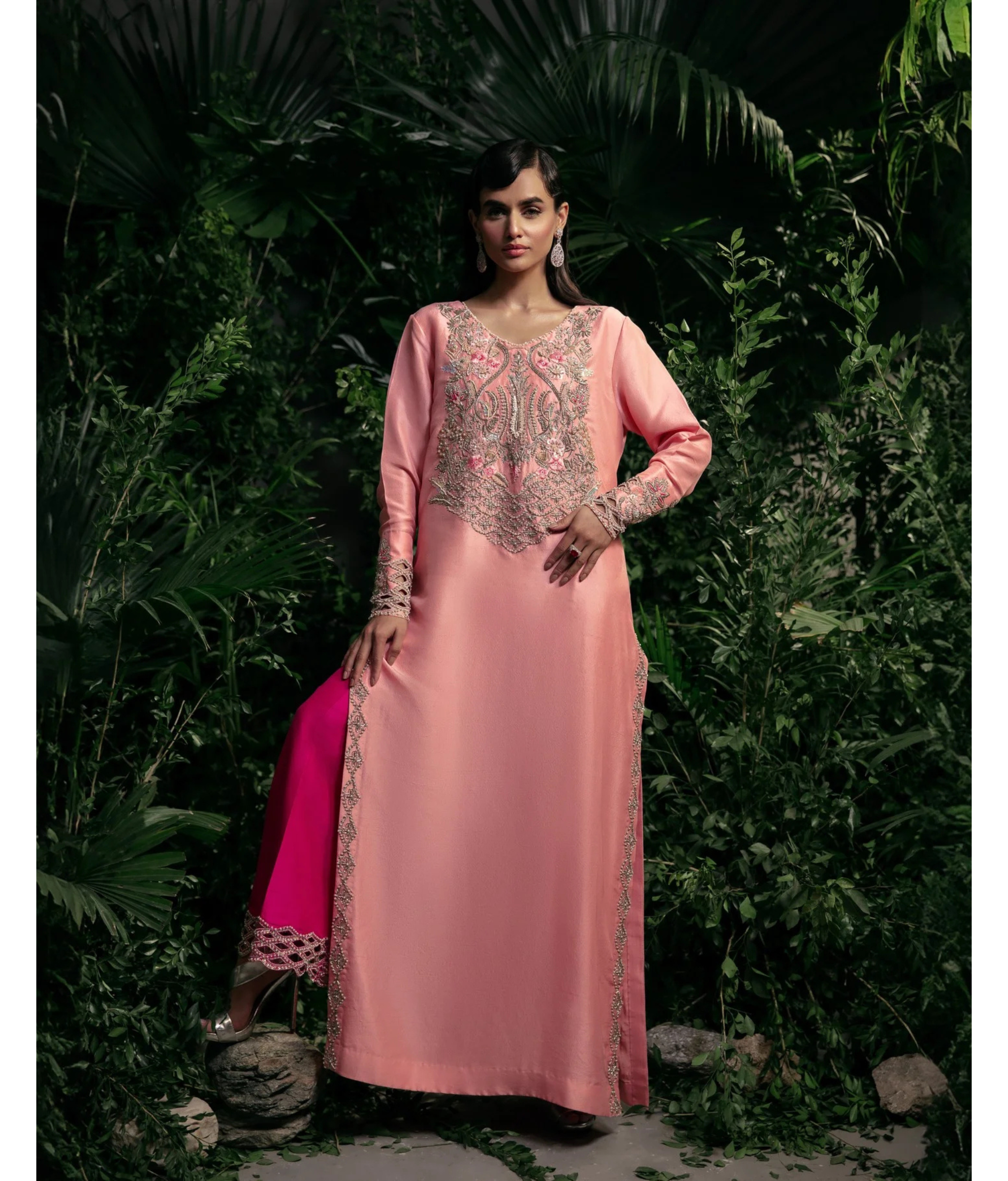 Luna By Mariam Malik Stitched 2 Piece Luxe Silk Pret Collection'2025-LUNA- Luxury Pret'24  - 5