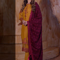 Aayra Stitched Winter Collection'2025-Ay1141 - Saffron grace 3pc