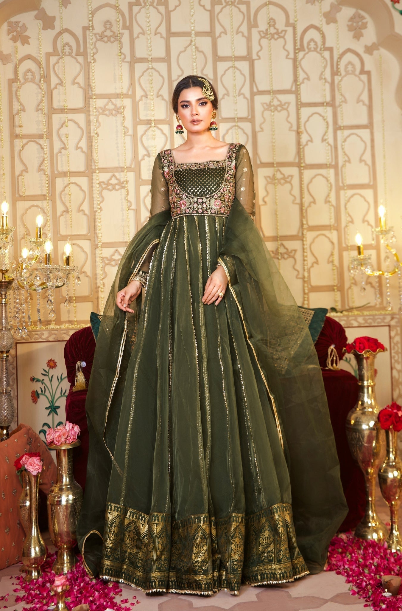 Kalidaar Frocks By Asma & Sidra Stitched Formals Suit-Raj Kumari