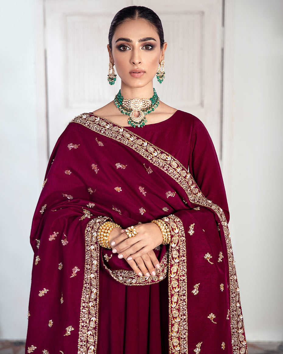 Aarzoo By Gulaal Bridal Shawl-Bano K-02