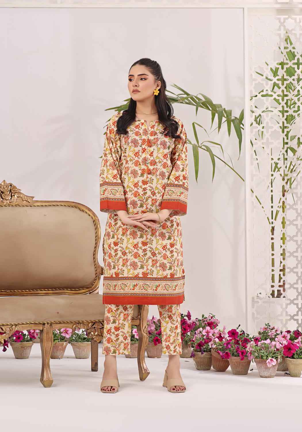 Zarasi.Pk Stitched 2 Piece Printed Lawn Collection'2025-Marigold