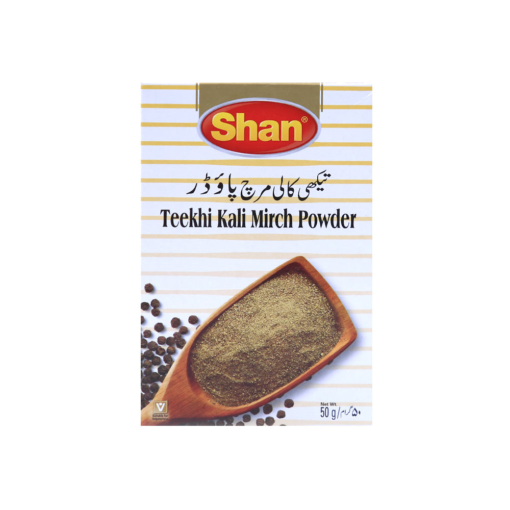 Shan Teekhi Kali Mirch Powder 50g - Snapcart.pk