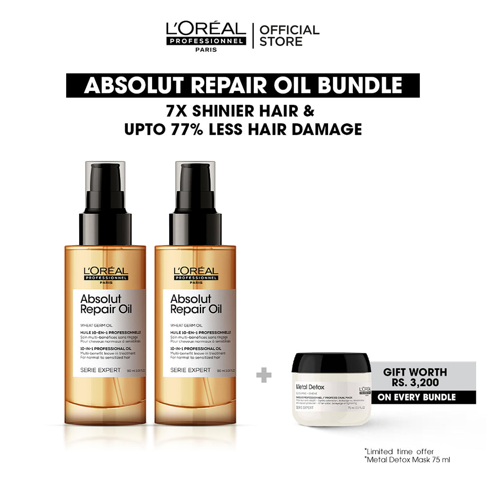 L'Oreal Professional - Absolute Repair Oil Bundle with free gift