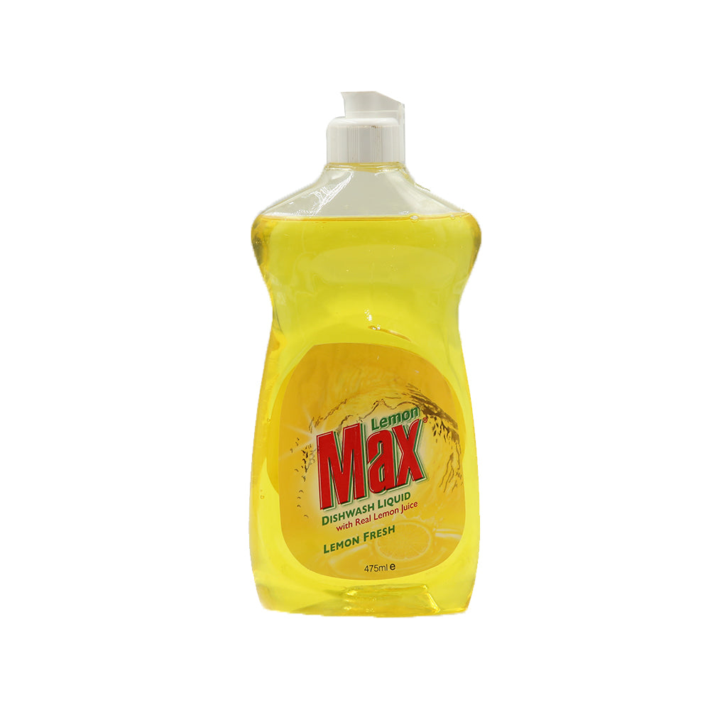 Lemon Max Dishwash Liquid Lemon Fresh 475ml - Snapcart.pk