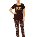 Cotton PJ Set - Mocha Bloom