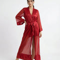 Gown Set - Rinny Silk - Red