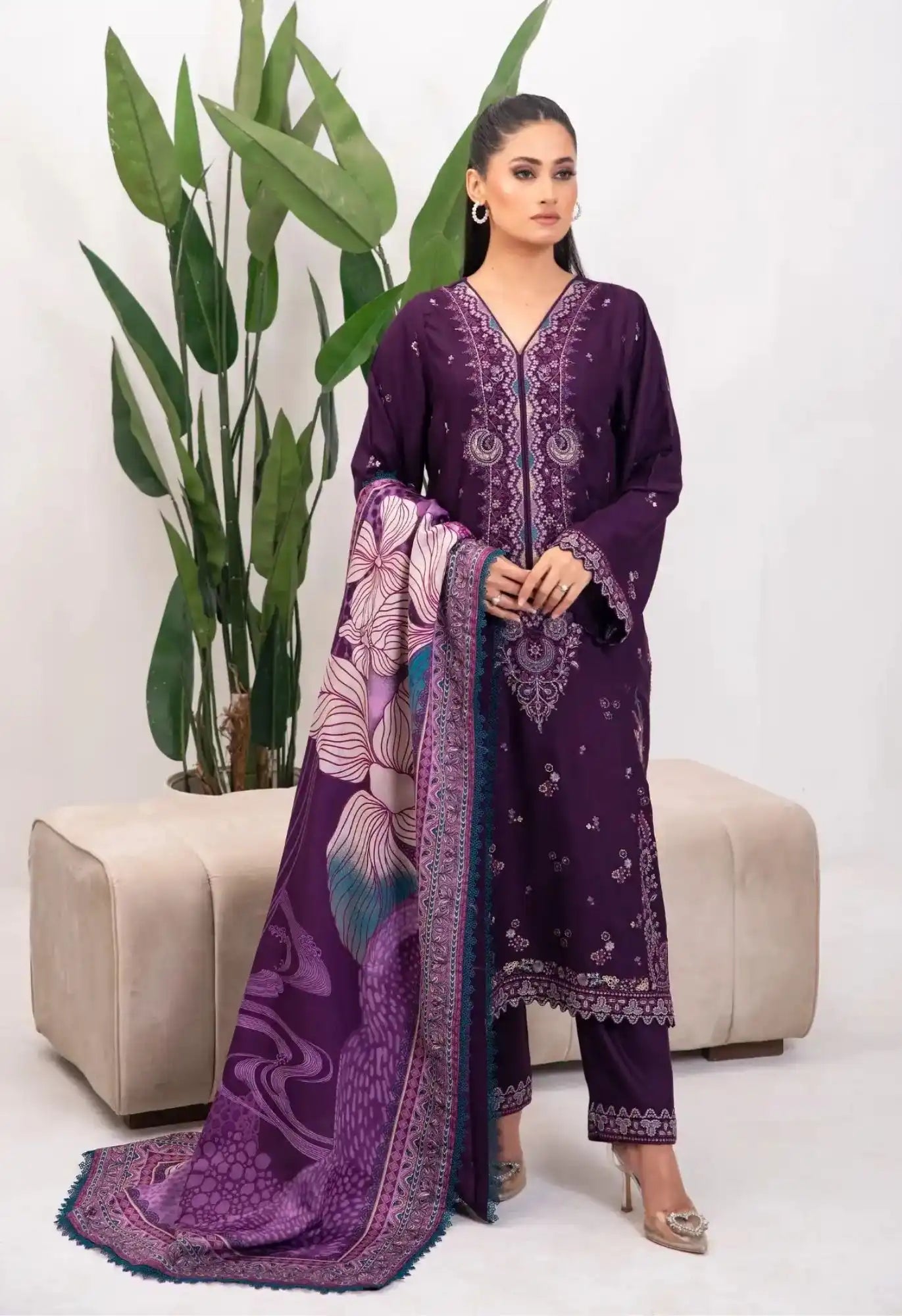 Dilkash By Inara Stitched 3 Piece Winter Suit-VAIA DR-07